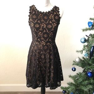 Black lace dress